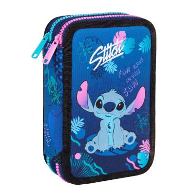 Моливник с 2 отделения, Coolpack, Disney Stitch, Син