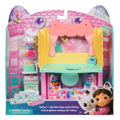 Комплект за игра с фигурки, Gabbys Dollhouse, Cakey Sprinkle Cake-tastic kitchen, 20151913