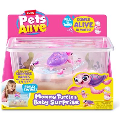 Интерактивен комплект за игра, Pets Alive, Мама костенурка и нейните бебета