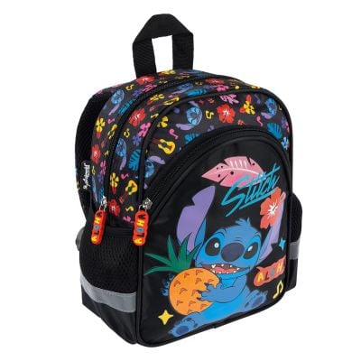 Раница с 1 отделение, St Majewski, Disney Stitch, Aloha, Черна