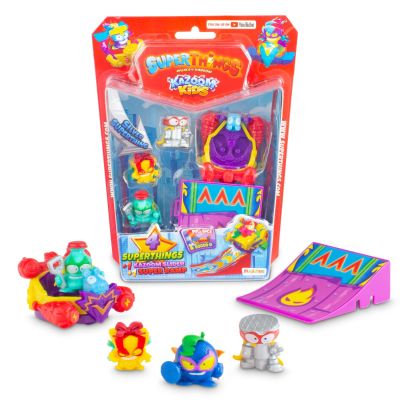Комплект 4 фигурки и аксесоари, Superthings, Kazoom Kids