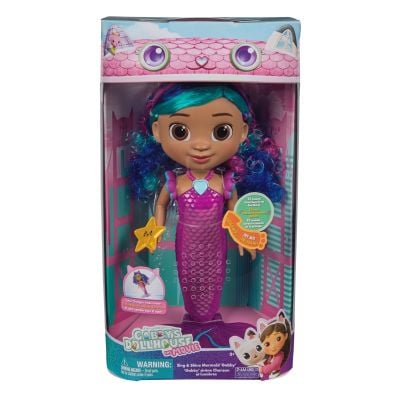 Кукла русалка, Gabbys Dollhouse, Sing and Shine Mermaid Gabby, 6074338