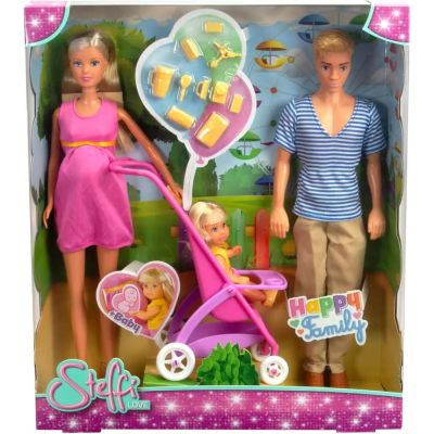 Комплект за игра с кукла, Steffi Love, Happy Family