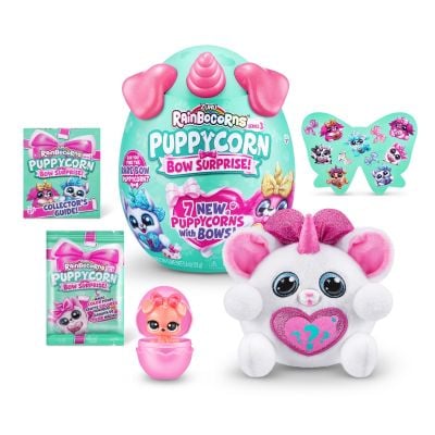 Плюшена играчка Изненада, Rainbocorns, Кученце Еднорог Дъга, S3