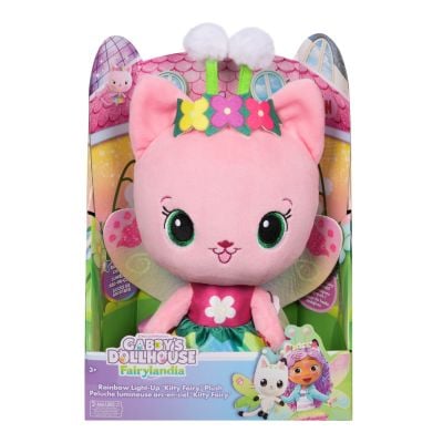 Плюшена играчка със светлини, Gabbys Dollhouse, Fairyland, Kitty-Fairy