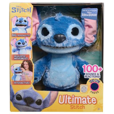 Интерактивна плюшена играчка със 100 звука и движения, Disney Stitch, Ultimate Stitch