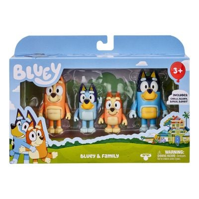 Комплект 4 фигурки, Bluey, Семейството На Блуи