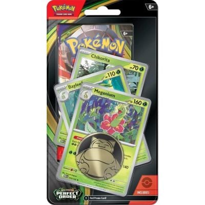 Комплект карти за игра, Pokemon TCG, Perfect Order, Premium Checklane Blister, Meganium