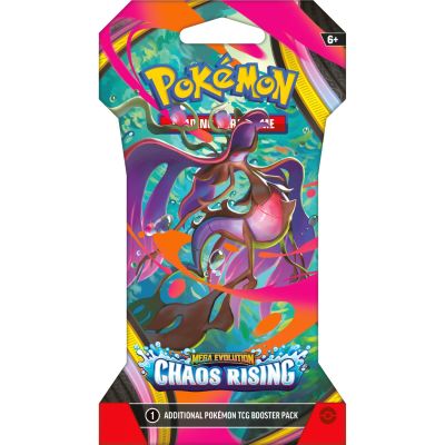 Комплект карти за игра, Pokemon TCG, Mega Evolution, Chaos Rising Sleeved Booster