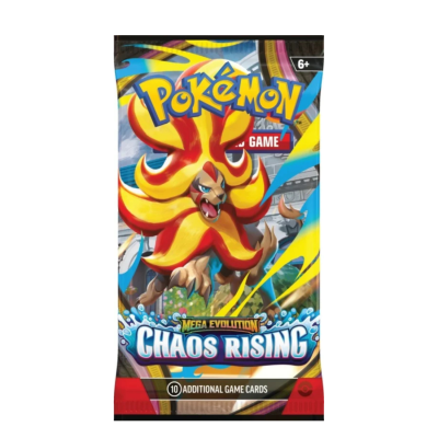 Комплект 10 карти за игра, Pokemon TCG, Mega Evolution, Chaos Rising