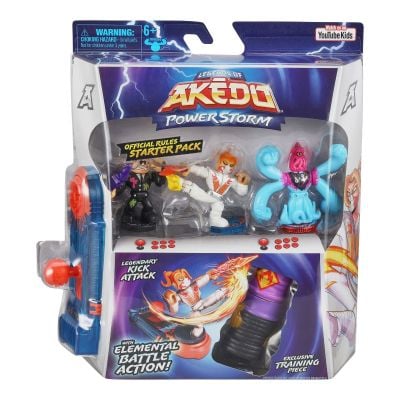 Комплект 3 фигурки, Akedo, Starter Pack Legendary Kick Attack, S3, 15178