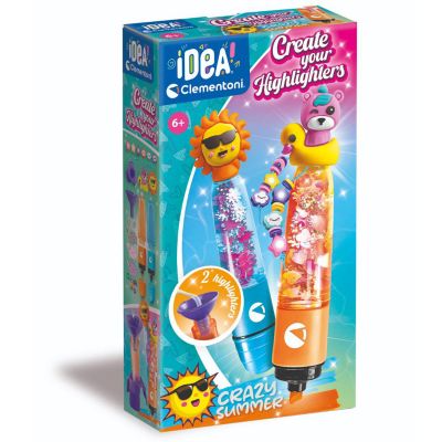 Креативен комплект, Clementoni Idea, Маркер с декорации, Crazy Summer