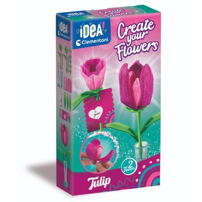 Комплект за създаване на 2 цветя, Clementoni Idea, Лалета