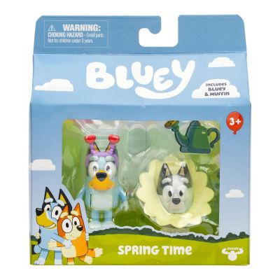 Комплект за игра с 2 фигурки, Bluey, Spring Time, Bluey и Muffin