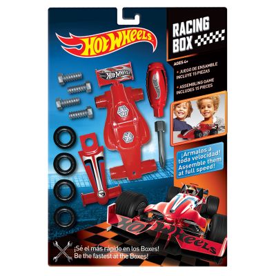Комплект за сглобяване на количка, Racing Box, Hot Wheels, 15 части, HW221