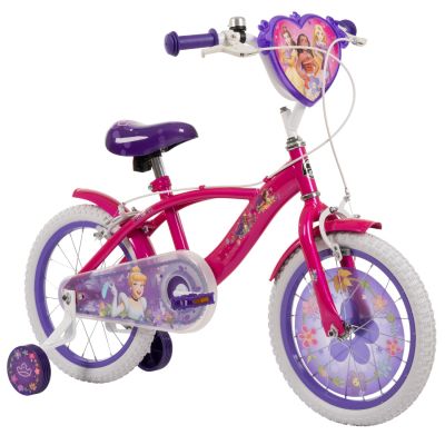 Велосипед с помощни колела, Huffy, Disney Princess, 16 инча, Розов