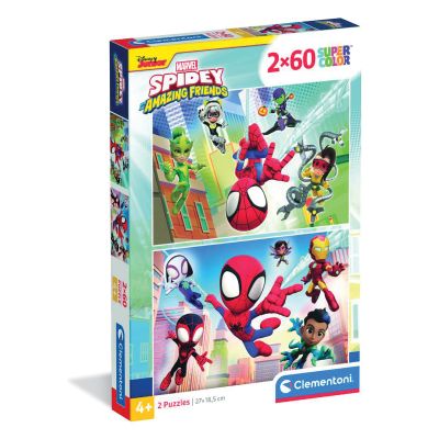 N00021625_001w 8005125216253 Пъзел Clementoni, Spidey и неговите фантастични приятели, 2 x 60 части