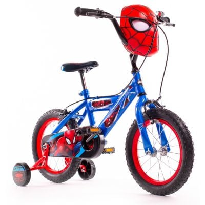 Велосипед с помощни колела, Huffy, Marvel Spiderman, 14 инча, Червен