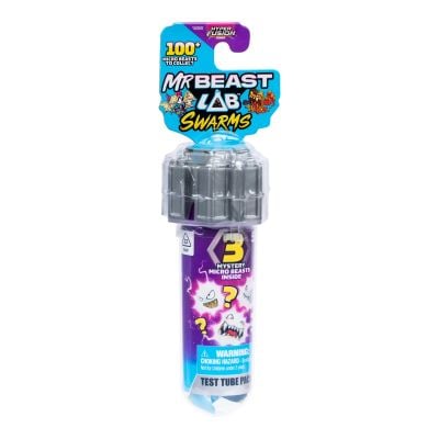 Комплект 3 фигурки, MrBeast Lab Swarms, Mystery Micro Beasts, S3