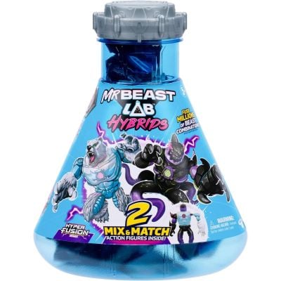 Комплект 2 фигурки, Mr Beast Lab Hibrids, W2, Hyper Fusion, Liger Vs Polar Bear