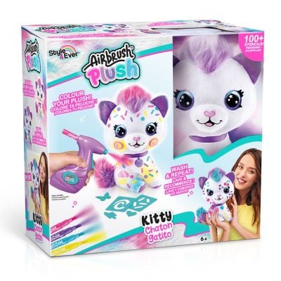 Плюшена играчка за оцветяване, Airbrush Plush, Kitty