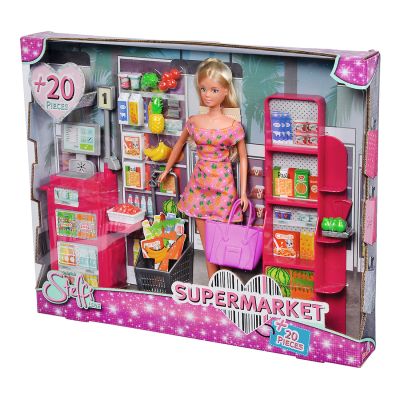 Комплект за игра, Кукла Steffi Love, В супермаркета