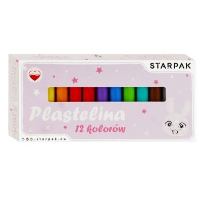 Пластилин Starpak, Rabbit, 12 цвята