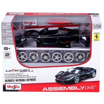 Комплект за сглобяване на метална количка, Maisto, LaFerrari Aperta, 40 части, 1:24, Черна 