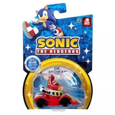 Фигурка с метална количка, Sonic the Hedgehog, Dr. Eggman, 1:64