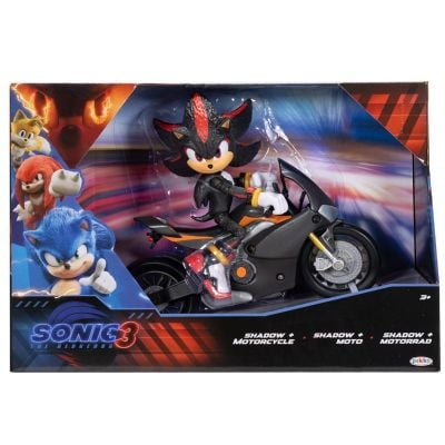 Комплект за игра, Sonic the Hedgehog, Шадоу с мотоциклет, 13 см