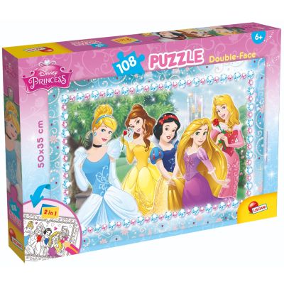 Пъзел 2 в 1 Lisciani Disney Princess, Plus, 108 части