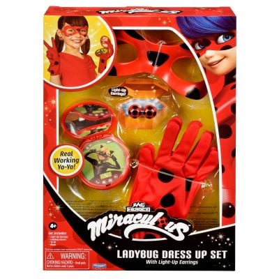 Комплект маска с ръкавици и аксесоари,  Miraculous, Ladybug Dress Up