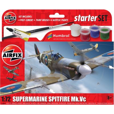 Строителен комплект, Airfix Starter Set, Supermarine Spitfire Mkvc, 26 части