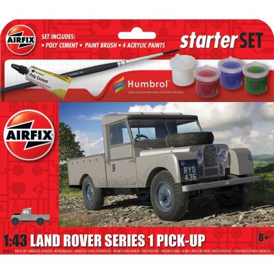 Строителен комплект, Airfix Starter Set, Land Rover Series 1, 39 части