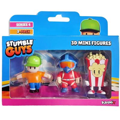 Комплект 3 мини 3D фигурки, Stumble Guys, S4