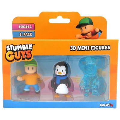 Комплект 3 мини фигурки Stumble Guys 3D, S3