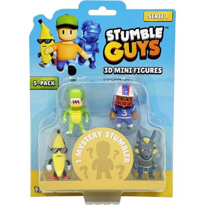 Комплект 5 мини фигурки Stumble Guys, 3D S1