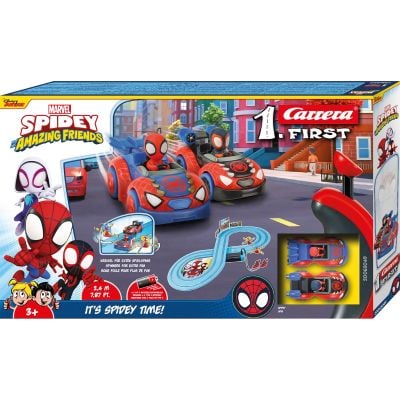 Комплект състезателна писта с 2 колички, Carrera, Spidey Amazing Friends