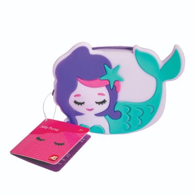Малък силиконов портфейл, Jelly Purse, Русалка