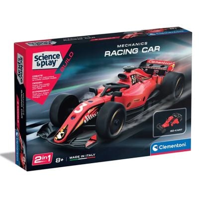 Строителен комплект 2 в 1, Clementoni, Racing Car
