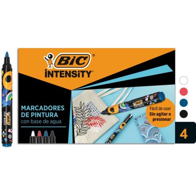 Комплект 4 маркера с боя, Bic, Intensity