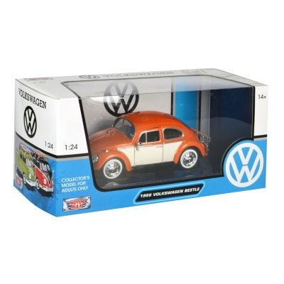 Количка Motormax, Volkswagen Beetle 1966, Оранжева, 1:24