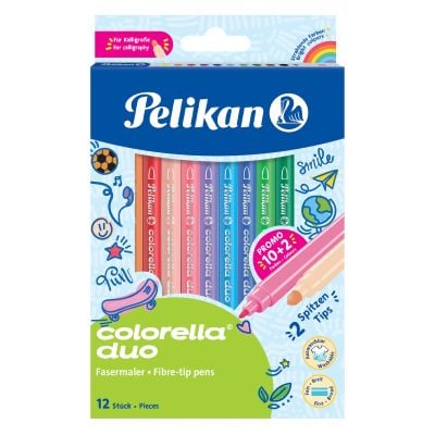 Комплект 12 флумастера Colorella Duo, Herlitz, C407