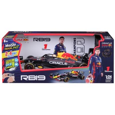 Състезателна кола с дистанционно, Maisto Tech, F-1 Ferrari RB19, Max Verstappen, 1:24