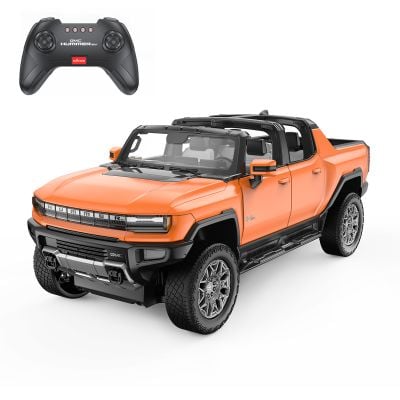 Количка с дистанционно, Rastar, Hummer EV, 1:16, Оранжева