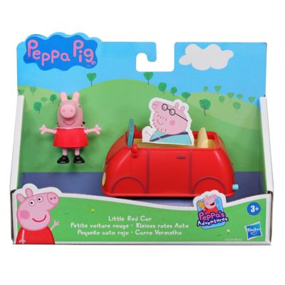 Комплект фигурка и количка, Peppa Pig, Little Red Car, F2212