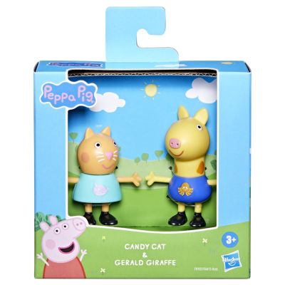Комплект 2 фигурки Peppa Pig, Candy Cat и Gerald Giraffe, F9707
