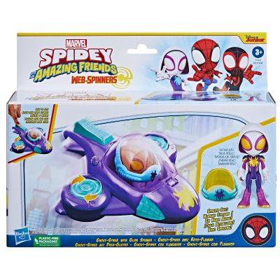 Комплект фигурка с количка, Spidey, Ghost Spider и Glide Spinner, F72545
