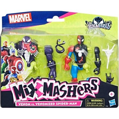 Комплект 2 фигурки, Marvel, Mixmashers, Venom Vs Venomized Spiderman, F9194