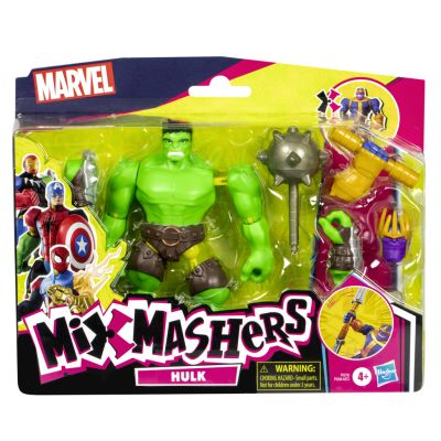 Подвижна фигурка с аксесоари, Marvel Avengers, Mixmashers, Hulk, F9270
